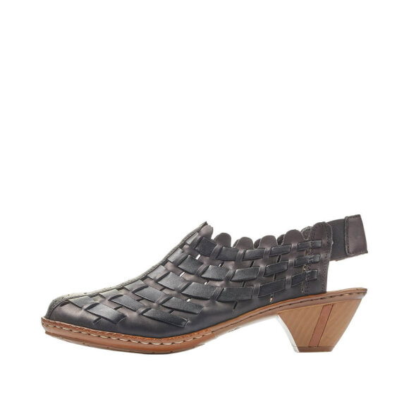 Rieker sko sort - Højhælede sko og højhælede sandaler - Rieker Rieker sko sort - Højhælede sko og højhælede sandaler - Rieker