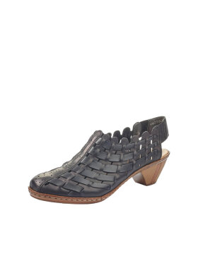 Rieker sko sort - Højhælede sko og højhælede sandaler - Rieker