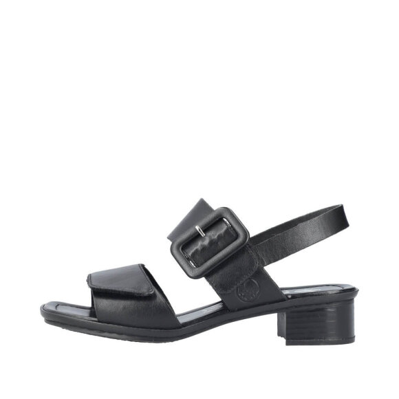 Rieker sandal sort - Dame - Sandaler - Rieker
