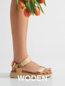 Woden sandal coffee cream - Dame - Sandaler - Woden