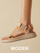 Woden sandal coffee cream - Dame - Sandaler - Woden