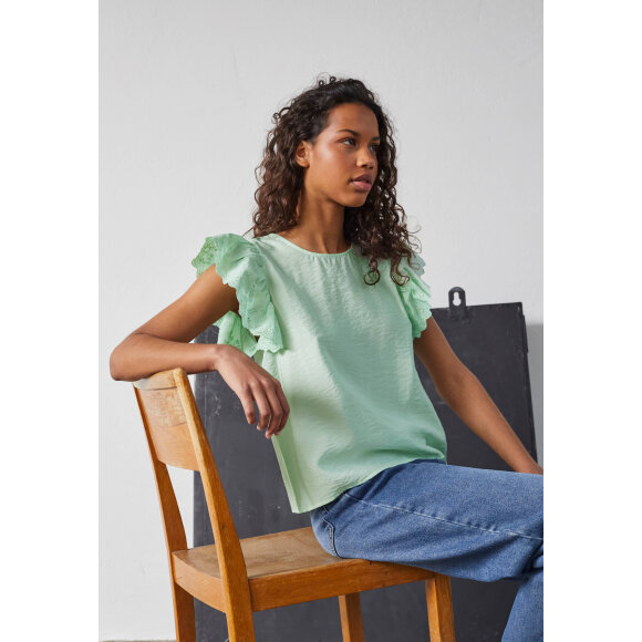 Sisters Point bluse grøn - Dame - Bluser - Sisters Point