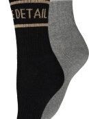 Hype The Detail strømper 2-Pak sort/grå - Strømper & strømpebukser - Hype The Detail 