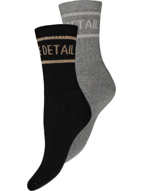 Hype The Detail strømper 2-Pak sort/grå - Strømper & strømpebukser - Hype The Detail 