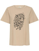 Fransa t-shirt sand - Dame - T-shirts - FRANSA