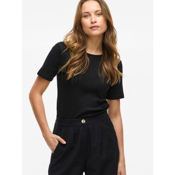 vila t-shirt sort - Dame - T-shirts - VILA