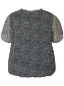 Zhenzi bluse sort/hvid - Overdele til Plus size - Zhenzi Zhenzi bluse sort/hvid - Overdele til Plus size - Zhenzi