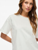 VILA - VILA T-shirt Hvid blomst