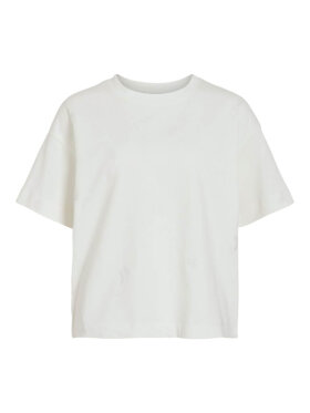 VILA - VILA T-shirt Hvid blomst