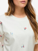VILA - VILA T-shirt blå blomst