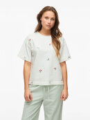 VILA - VILA T-shirt blå blomst