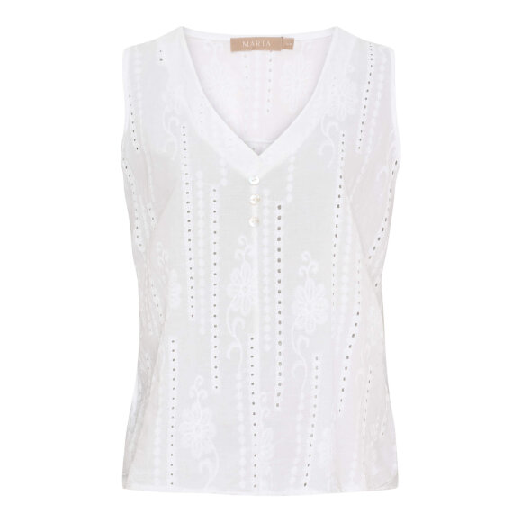 MARTA - Marta bluse hvid