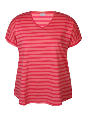 Zhenzi - Zhenzi T-shirt rød stribet