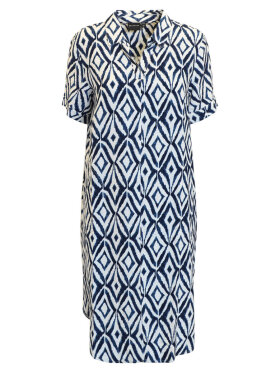 Brandtex - Brandtex Kjole Navy/Hvid