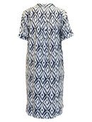 Brandtex - Brandtex Kjole Navy/Hvid