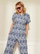 Brandtex - Brandtex Bluse Navy/Hvid Brandtex - Brandtex Bluse Navy/Hvid