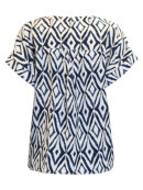 Brandtex - Brandtex Bluse Navy/Hvid Brandtex - Brandtex Bluse Navy/Hvid