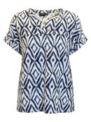 Brandtex - Brandtex Bluse Navy/Hvid Brandtex - Brandtex Bluse Navy/Hvid