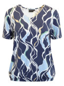 Brandtex modetøj - Brandtex Bluse Blå mix
