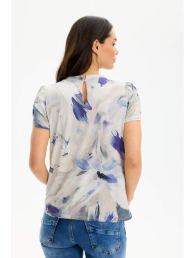 In Front Bluse Blå Mix - Dame - Bluser - IN FRONT