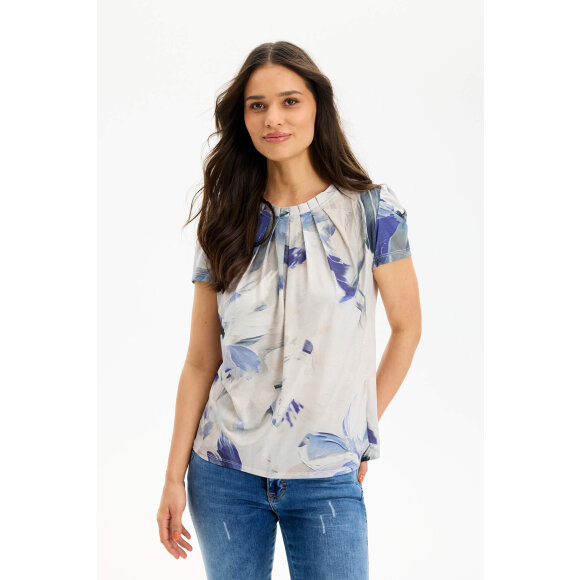 IN FRONT - In Front Bluse Blå Mix