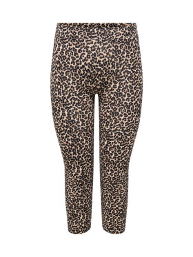 Only Carmakoma leggings leopard - Plus size bukser til kvinder - ONLY CarmaKoma