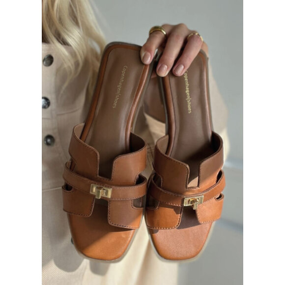 Copenhagen Shoes sandal cognac - Dame - Sandaler - Copenhagen Shoes