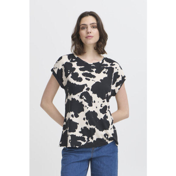 FRANSA - Fransa T-shirt SORT/OFF