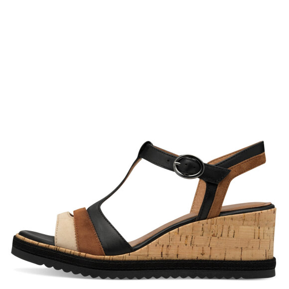 Tamaris sandal sort/combi - Dame - Sandaler - Tamaris