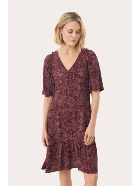 Part Two Kjole Bordeaux - Mellemlange kjoler - Part Two