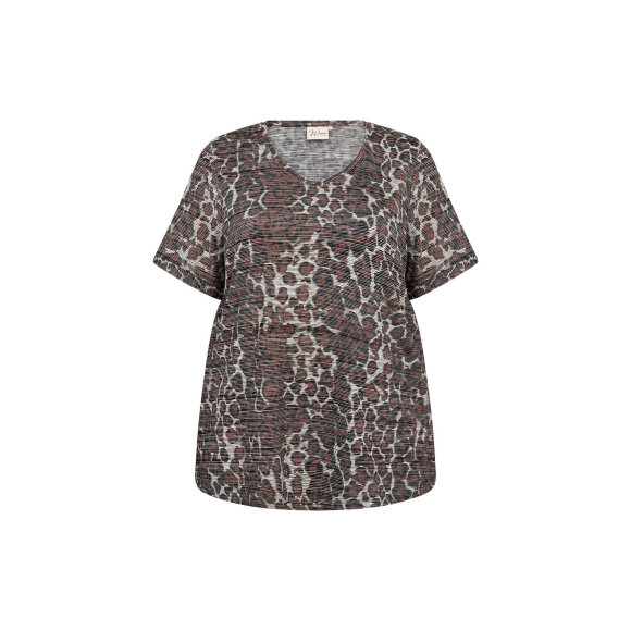 Wasabiconcept Bluse Leopard - Overdele til Plus size - Wasabiconcept