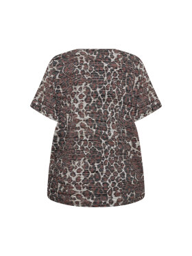 Wasabiconcept Bluse Leopard - Overdele til Plus size - Wasabiconcept