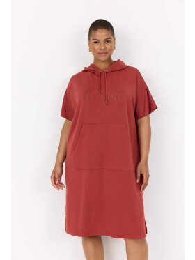 Wasabi concept Kjole Rustrød - Kjoler til plus size kvinder - Wasabiconcept