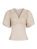 Neo Noir Bluse Dark Sand - Dame - Bluser - Neo Noir