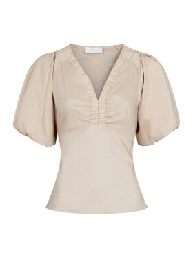Neo Noir Bluse Dark Sand - Dame - Bluser - Neo Noir