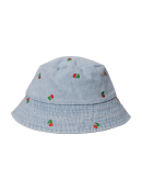 Black Colour bøllehat lys denim m/kirsebær - Diverse - Black Colour Black Colour bøllehat lys denim m/kirsebær - Diverse - Black Colour