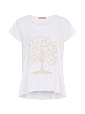 MARTA - Marta t-shirt Hvid m/sten MARTA - Marta t-shirt Hvid m/sten