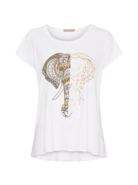 MARTA - Marta T-shirt Hvid/Elefant MARTA - Marta T-shirt Hvid/Elefant