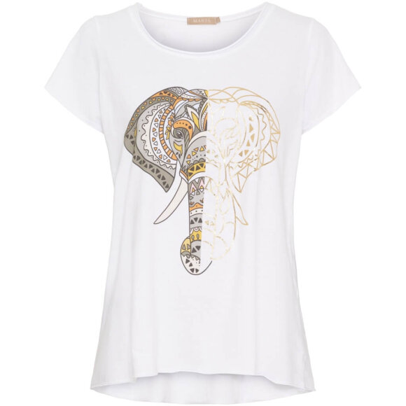 MARTA - Marta T-shirt Hvid/Elefant