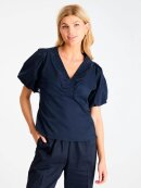Neo Noir Bluse Navy - Dame - Bluser - Neo Noir