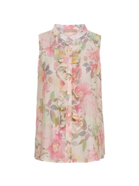 Marta top grøn/rosa mix - Toppe til dame - Sommertoppe mm. - MARTA