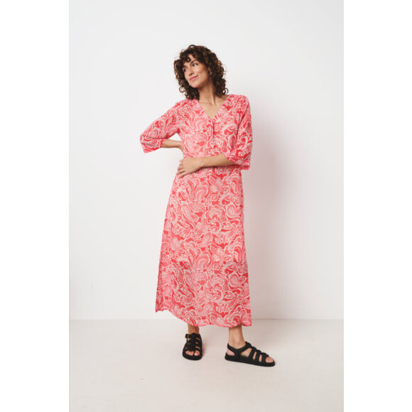 Part Two kjole rød/hvid - Lange gallakjoler og hverdagskjoler - Part Two