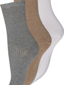 Decoy strømper 3 hvid/grå/sand - Strømper & strømpebukser - Decoy