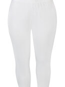 Zhenzi 3/4 leggings hvid - Plus size bukser til kvinder - Zhenzi