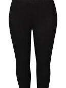 Zhenzi 3/4 leggings sort - Plus size bukser til kvinder - Zhenzi