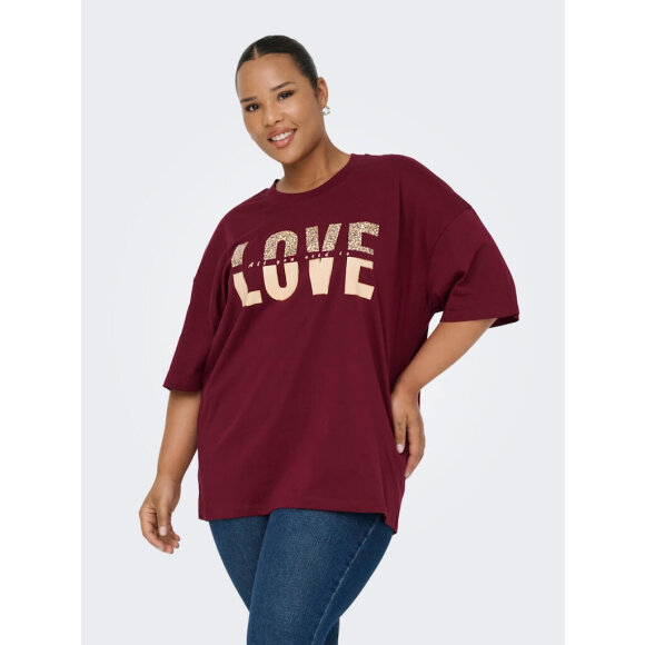 Only Carmakoma T-shirt - Overdele til Plus size - ONLY CarmaKoma