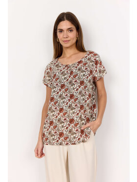 Soyaconcept Bluse Rust Rød Mix - Dame - Bluser - Soyaconcept 
