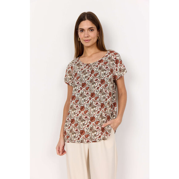 Soyaconcept Bluse Rust Rød Mix - Dame - Bluser - Soyaconcept 