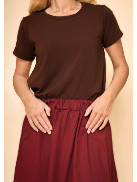 Black Colour Tee - Dame - T-shirts - Black Colour