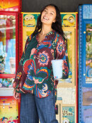 Black Colour bluse - Dame - Bluser - Black Colour